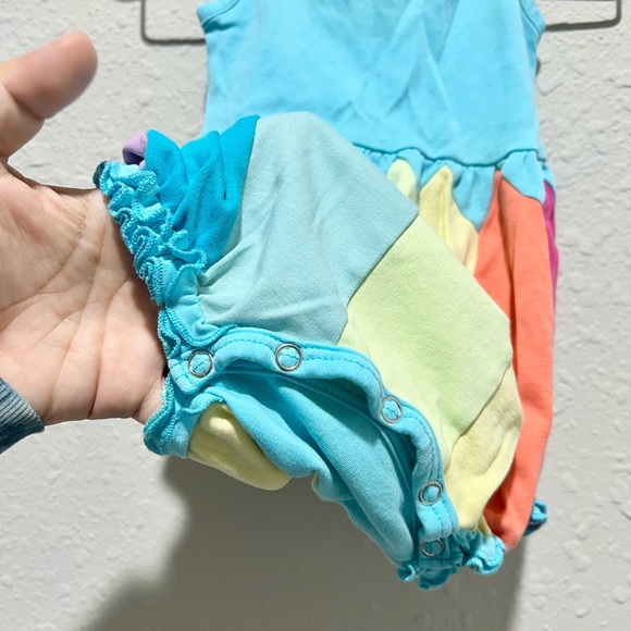 Lemon Loves Layette Colorful Bubble Romper 6-12M - Picture 4 of 4